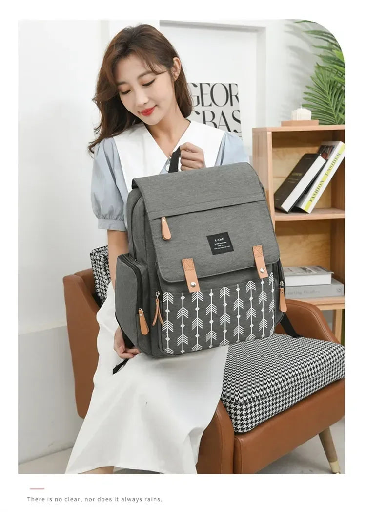 Waterproof Large Capacity Diaper Bag Backpack for Parents - 28