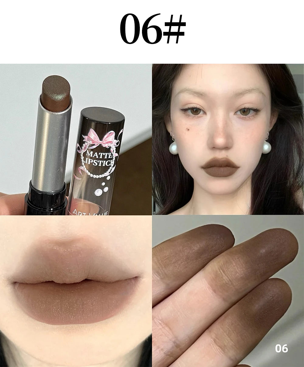Long-Lasting Waterproof Matte Lipstick - 26