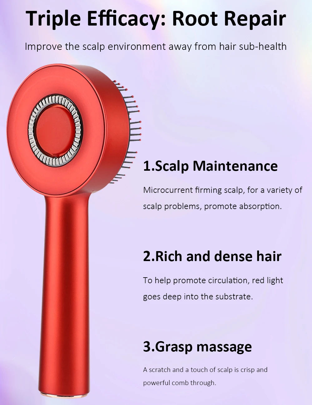 Electric Scalp Massager & Hair Growth Serum Applicator - 10
