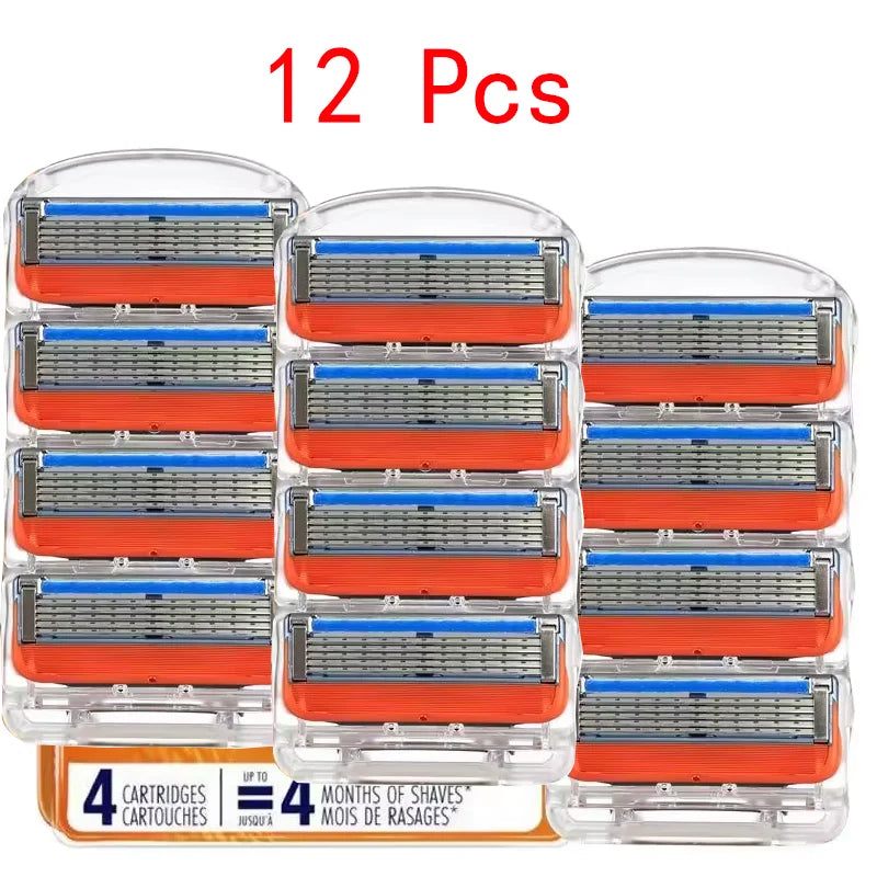 5-Blade Precision Razor Refills for Smooth Shaving - 16