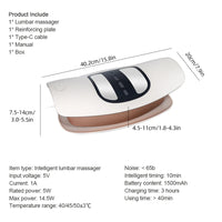 Electric Lumbar Traction Massager for Back Pain Relief