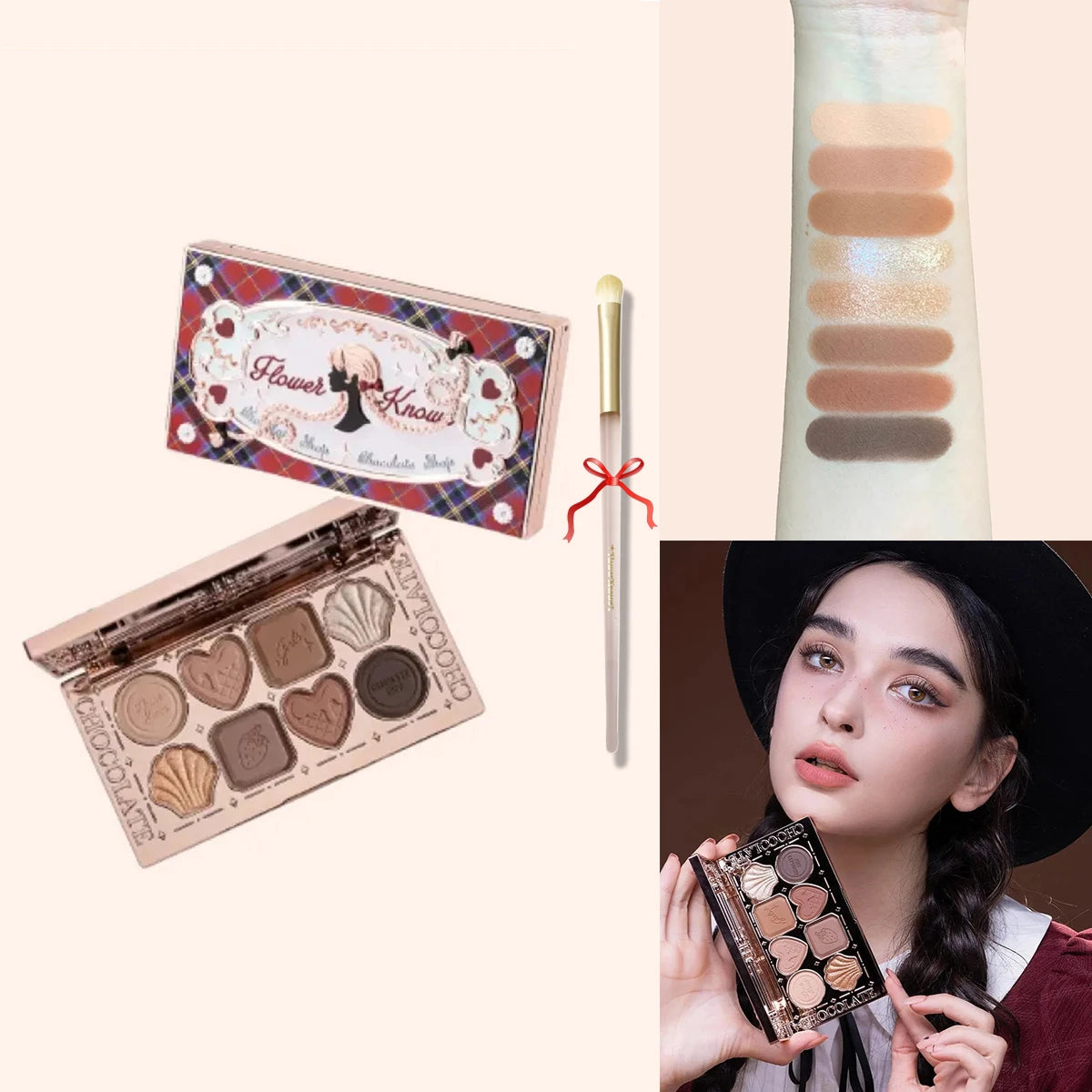 6-Color Swan Ballet Eyeshadow Palette - 47