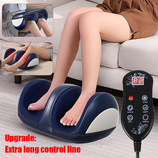 Electric Heated Foot and Calf Massager for Muscle Pain Relief
