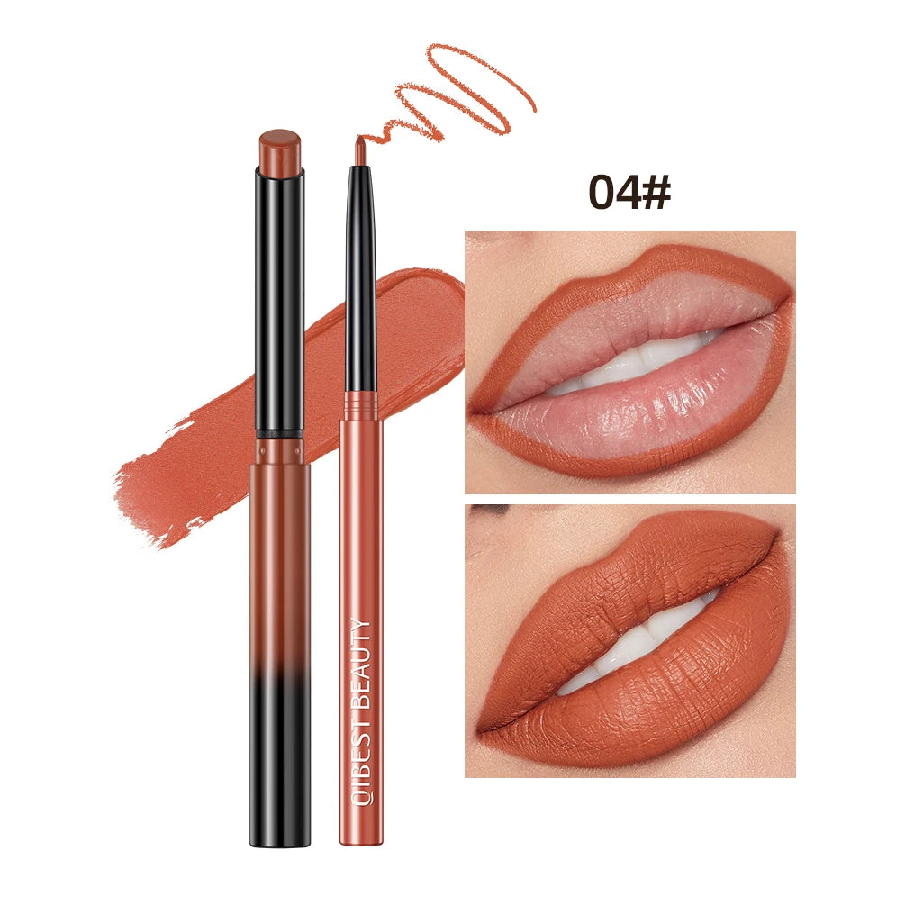 Matte Lipstick and Lip Liner Duo Set - 25