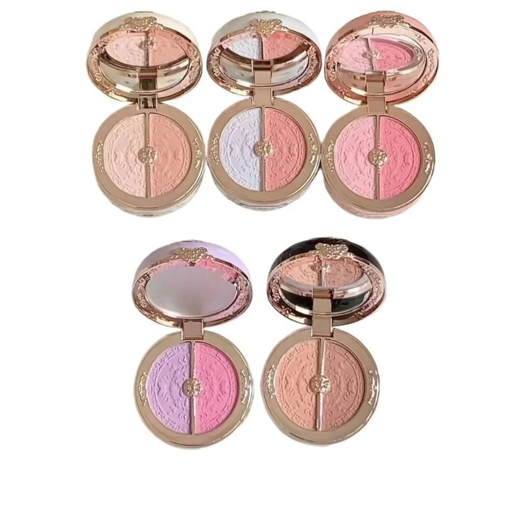 Matte Finish Dual-Tone Cheek Blush - 5