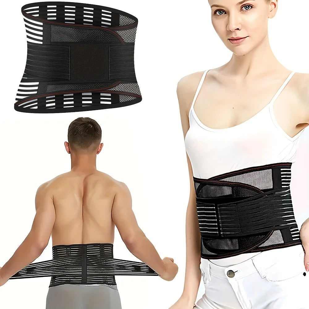 Adjustable Lumbar Support Belt for Lower Back Pain Relief - 1
