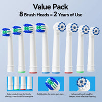 Professional Rotating Electric Toothbrush with Travel Case