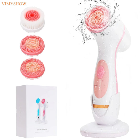 3-in-1 Waterproof Electric Facial Cleansing Brush