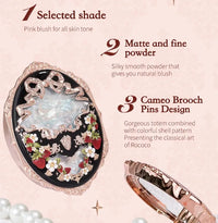 Embossed Long-Lasting Powder Blush for Silky Smooth Skin