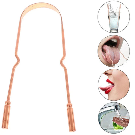 Pure Copper Tongue Scraper for Fresh Breath