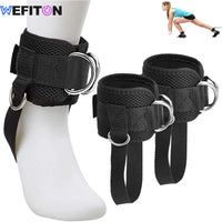 Adjustable Ankle Straps for Cable Machine Kickbacks