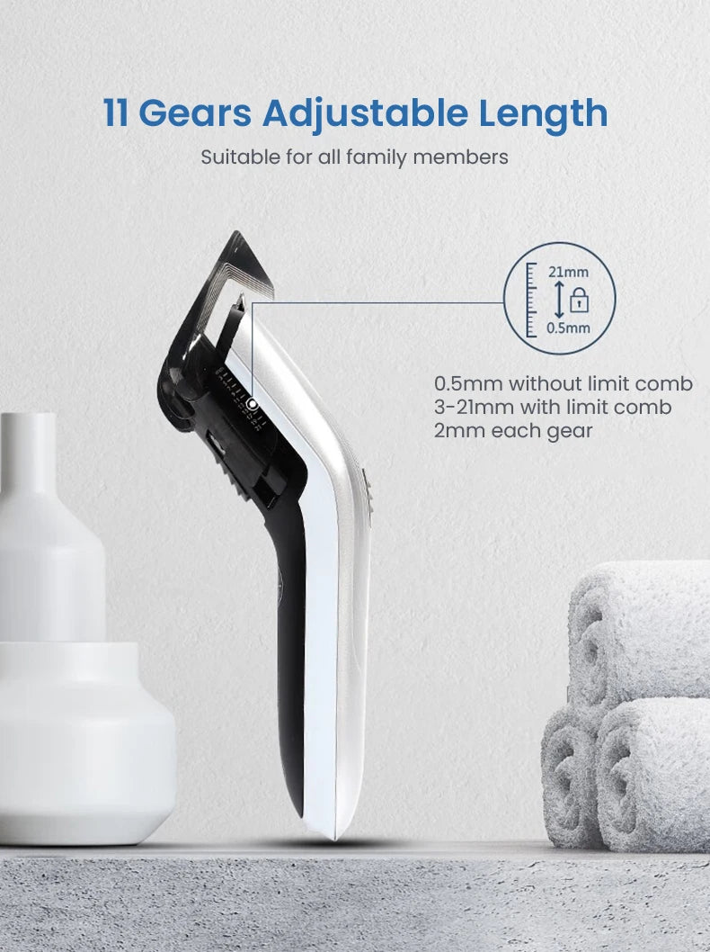 Adjustable Electric Hair Clipper for Precision Home Grooming - 8