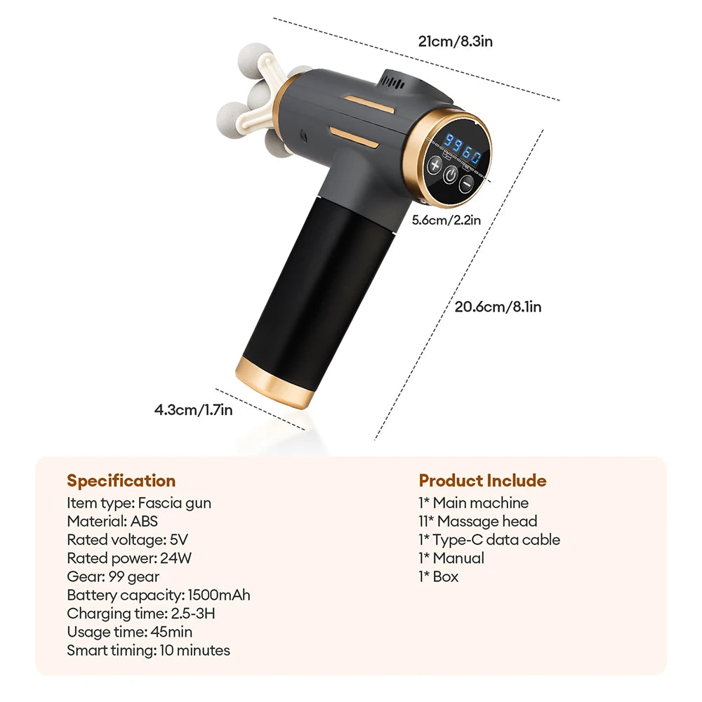 11-in-1 Professional Electric Muscle Massage Gun - 13