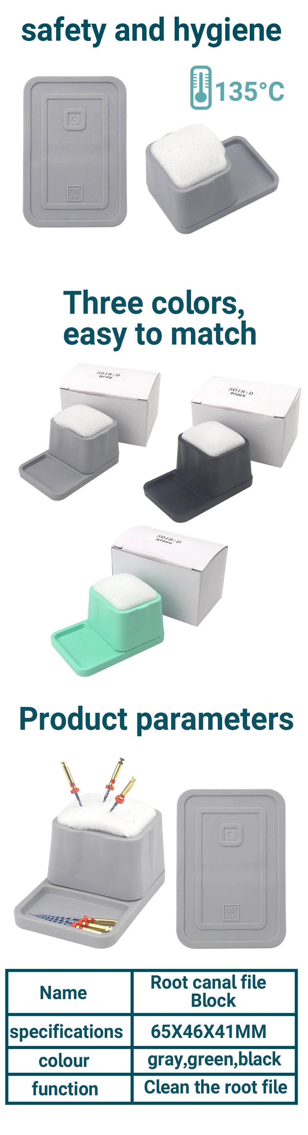 Dental Endodontic File Cleaning Stand with Sponge - 7