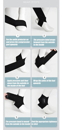 Adjustable Ankle Support Wrap for Pain Relief and Stability