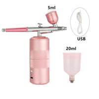 Portable Mini Airbrush Kit for Nail Art and Makeup