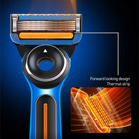 Premium Heated Shaving Razor with Magnetic Charging Stand