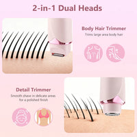 2-in-1 Painless Electric Bikini Trimmer & Body Shaver