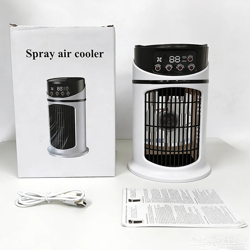 Portable Mini Air Cooler and Humidifier Fan - 14