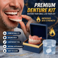 Comfortable Silicone Temporary Denture Kit for Natural Smile