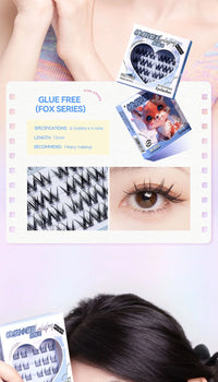 No-Glue DIY Segmented False Eyelashes