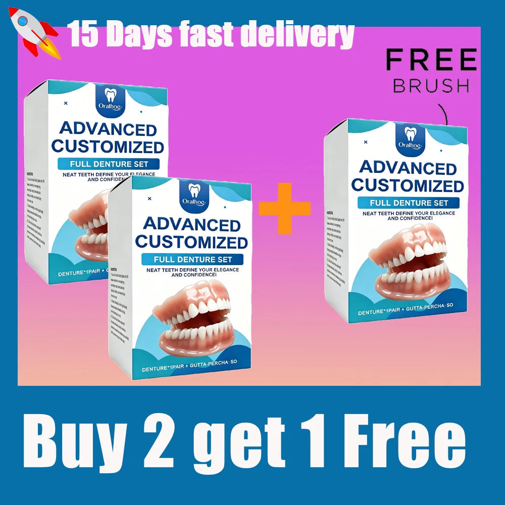 Realistic Temporary Denture Set for a Confident Smile - 15