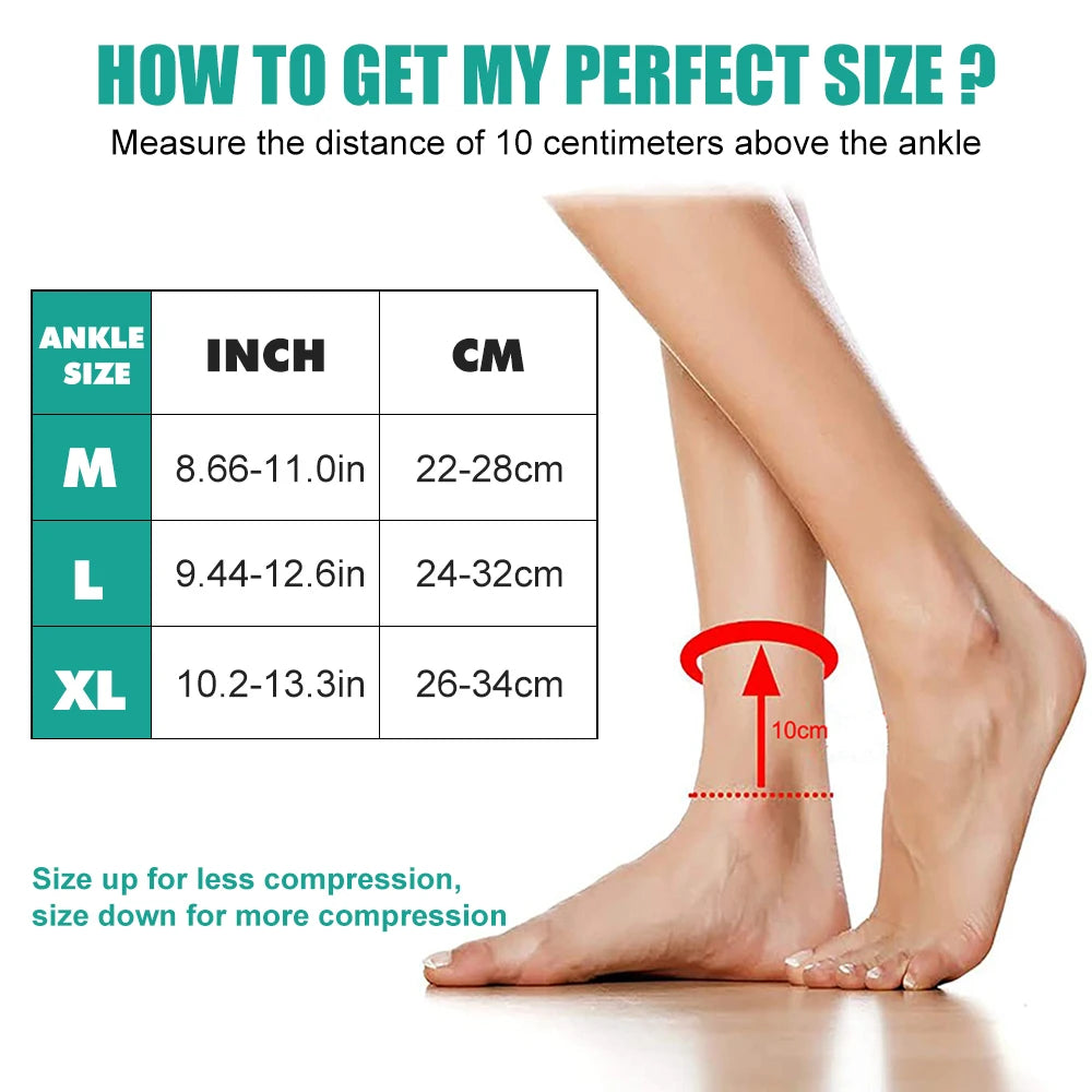 Ankle Compression Support Sleeve for Pain Relief - 6