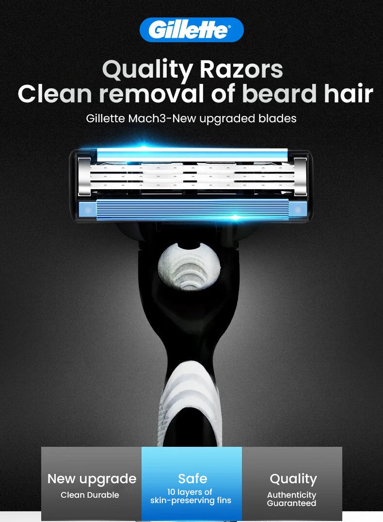 3-Blade Manual Shaving Razor for Men - 2
