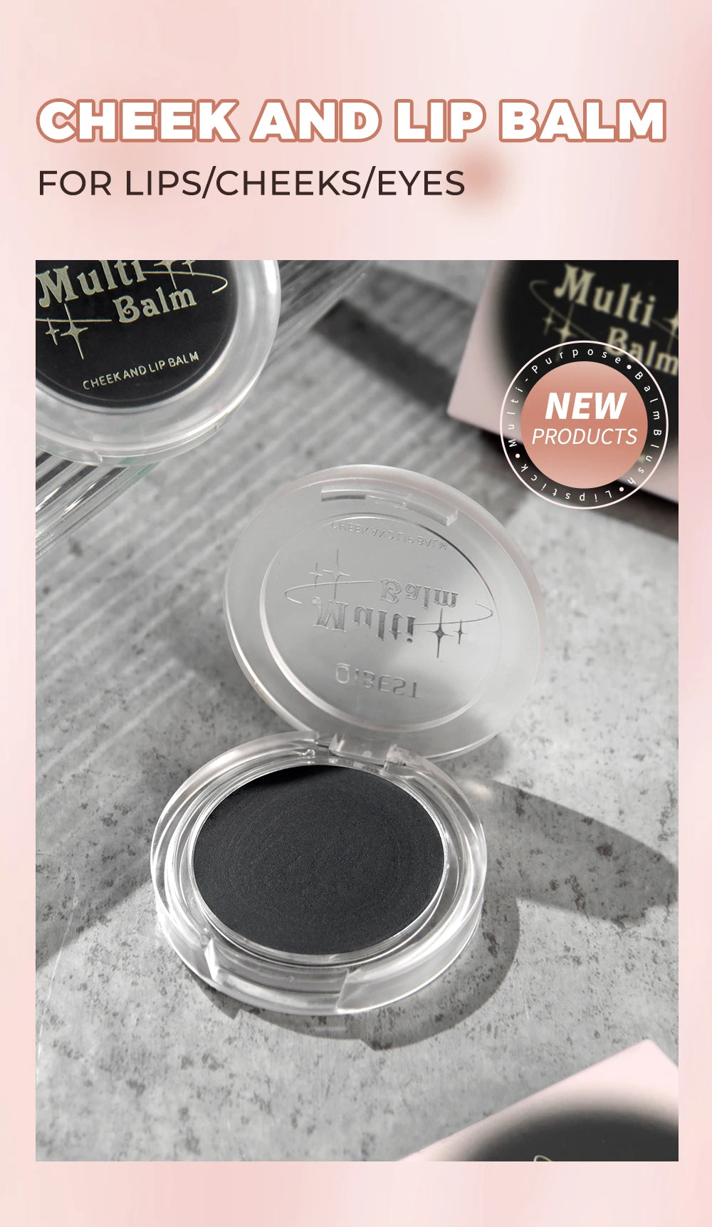Color-Changing Multi-Use Lip and Cheek Tint Balm - 7