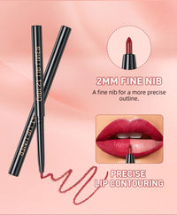 3-Piece Waterproof Matte Lipstick and Lip Liner Set