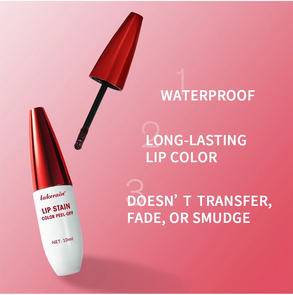 Waterproof Peel-Off Lip Stain for Long-Lasting Color - 9