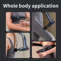 Long-Handle Electric Deep Tissue Massage Gun for Muscle Relief