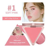 Matte Satin Cream Blush for Long-Lasting Natural Glow