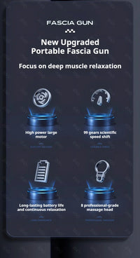 Portable 99-Level Deep Tissue Percussion Muscle Massage Gun