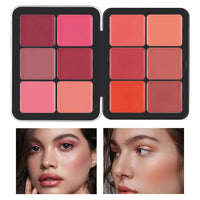 12-Color Creamy Blush and Contour Palette