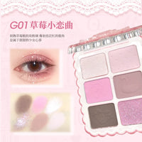 6-Color Matte and Shimmer Eyeshadow Palette