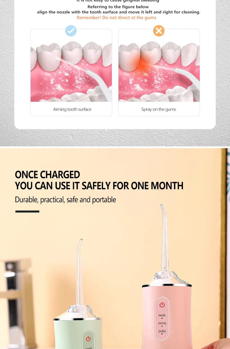 Portable Electric Water Flosser for Deep Teeth Cleaning - 17