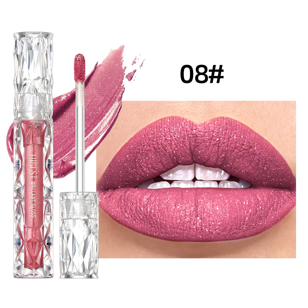 Diamond Shimmer Matte Liquid Lipstick - 28