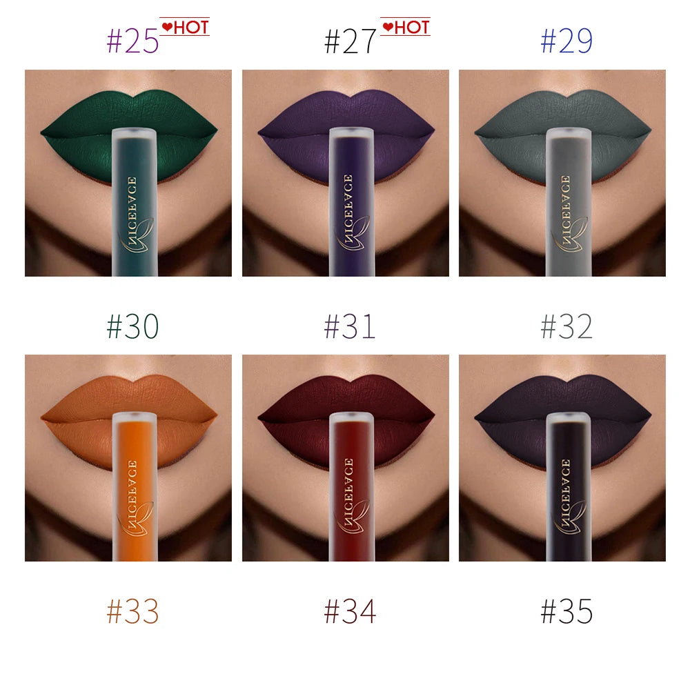 Long-Lasting Velvet Matte Liquid Lipstick - 16