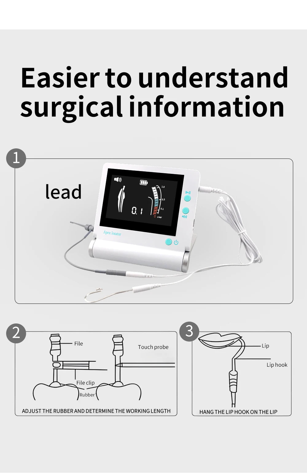 Wireless Dental Endo Motor with Apex Locator for Root Canal Treatment - 10