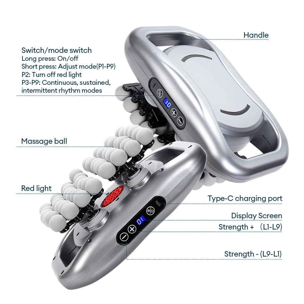 48-Head Deep Tissue Body Massage Gun - 15