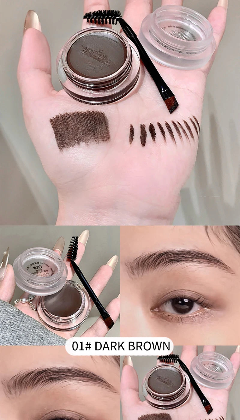 2-in-1 Eyebrow Cream and Gel Set for Defined Brows - 12
