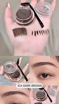 2-in-1 Eyebrow Cream and Gel Set for Defined Brows