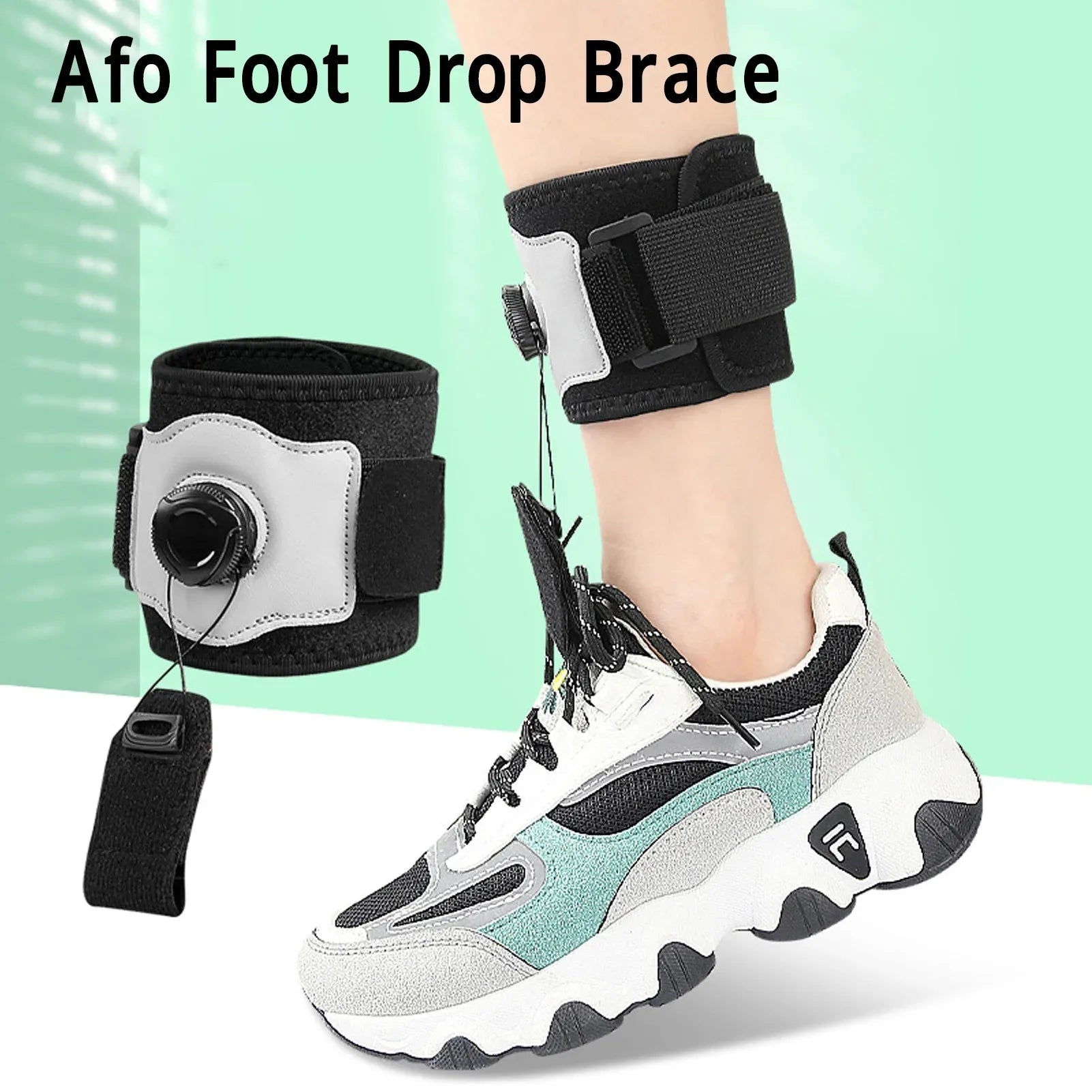 Adjustable Foot Drop Brace for Walking Support - 7