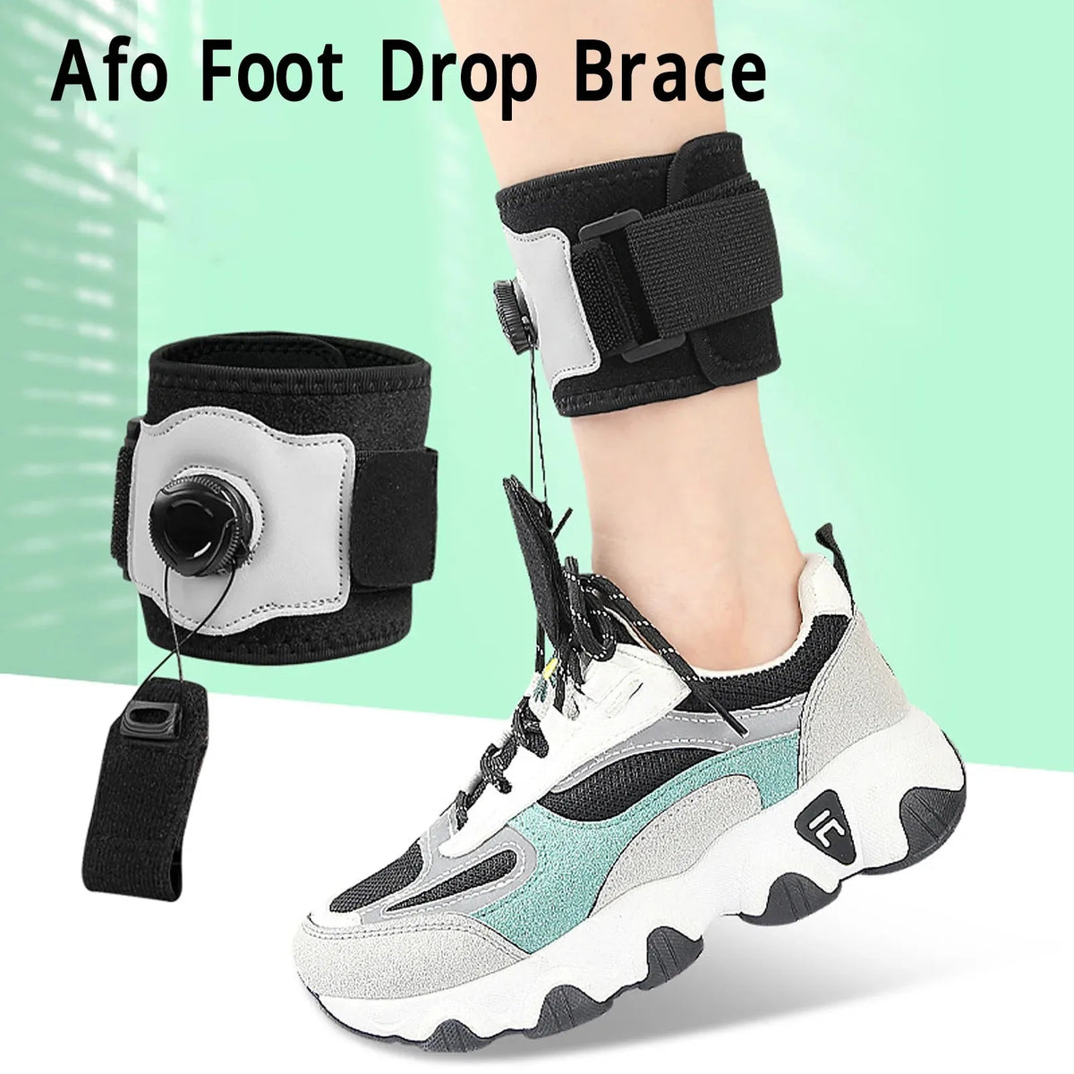 Adjustable Foot Drop Brace for Walking Support