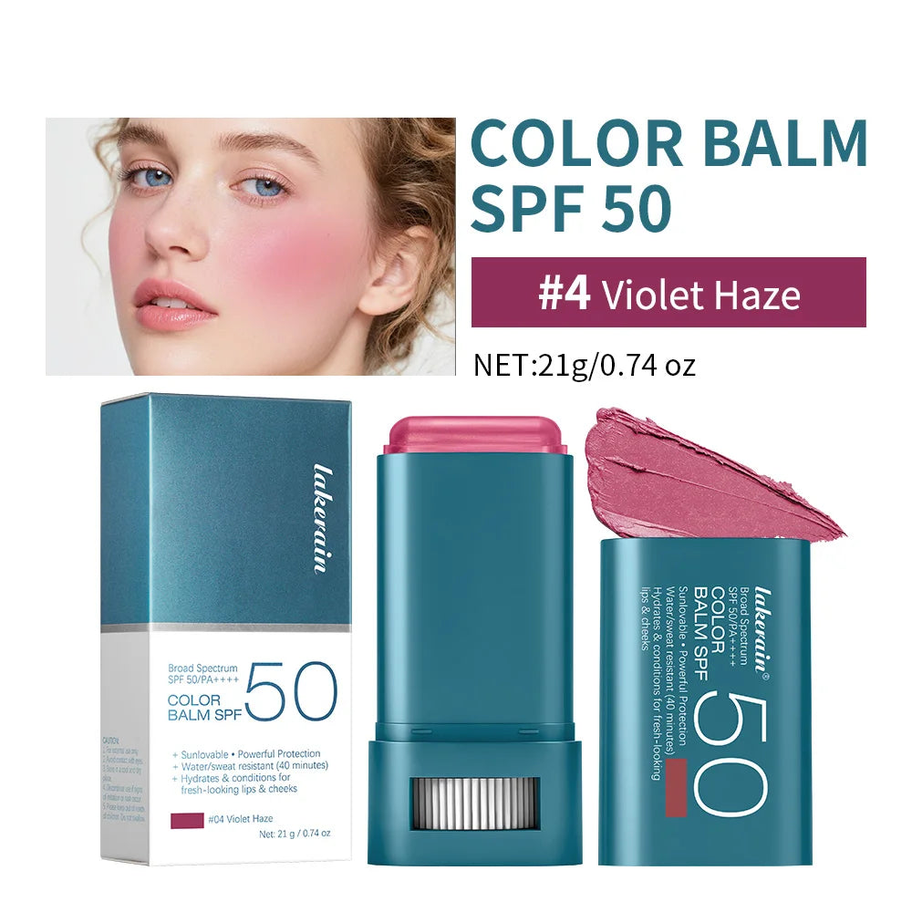 SPF 50 Hydrating Tinted Blush Balm Stick - 26