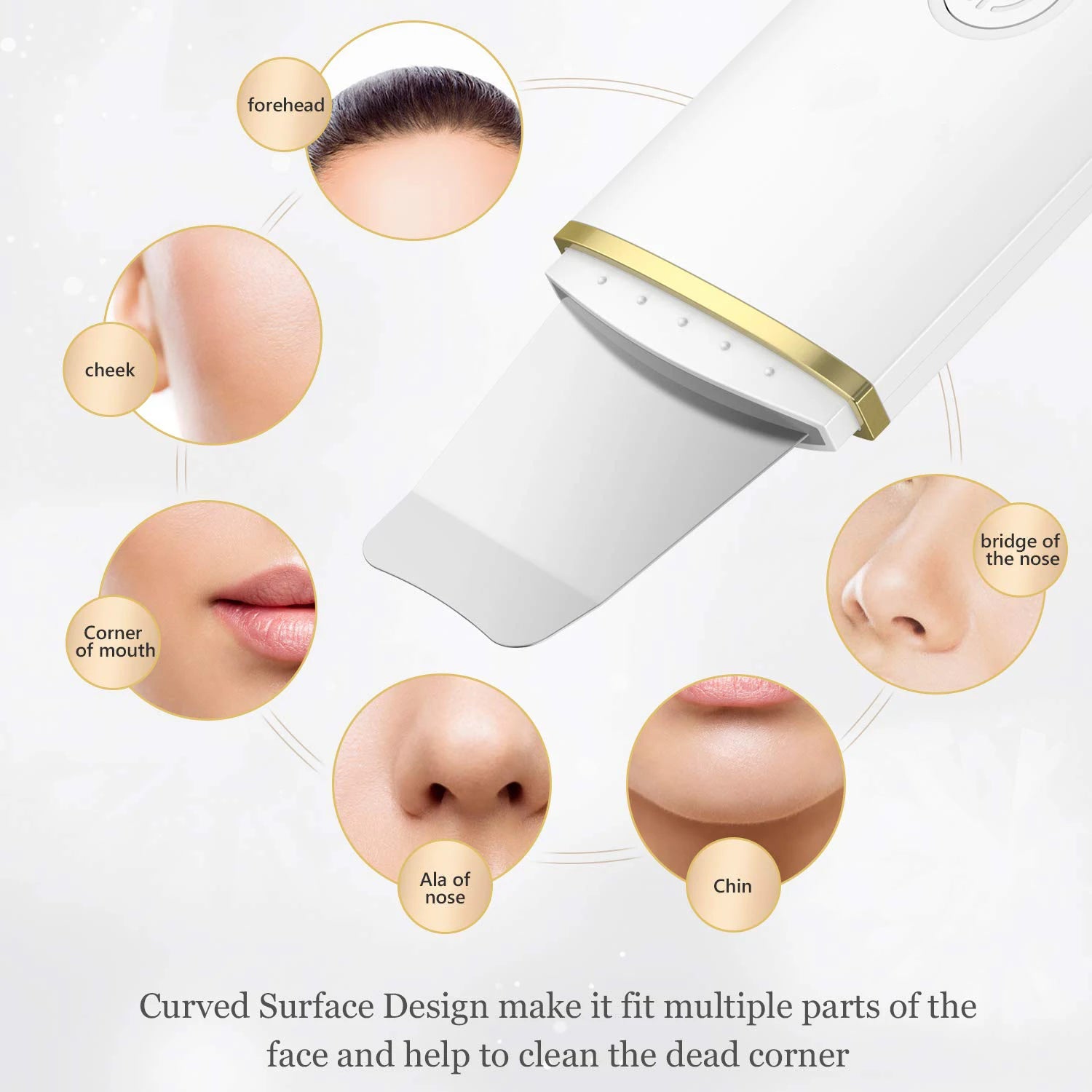 Ultrasonic Facial Skin Scrubber and Pore Cleaner - 2