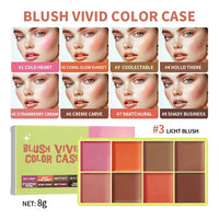 8-Color Cream Highlighter and Contour Palette for Radiant Makeup