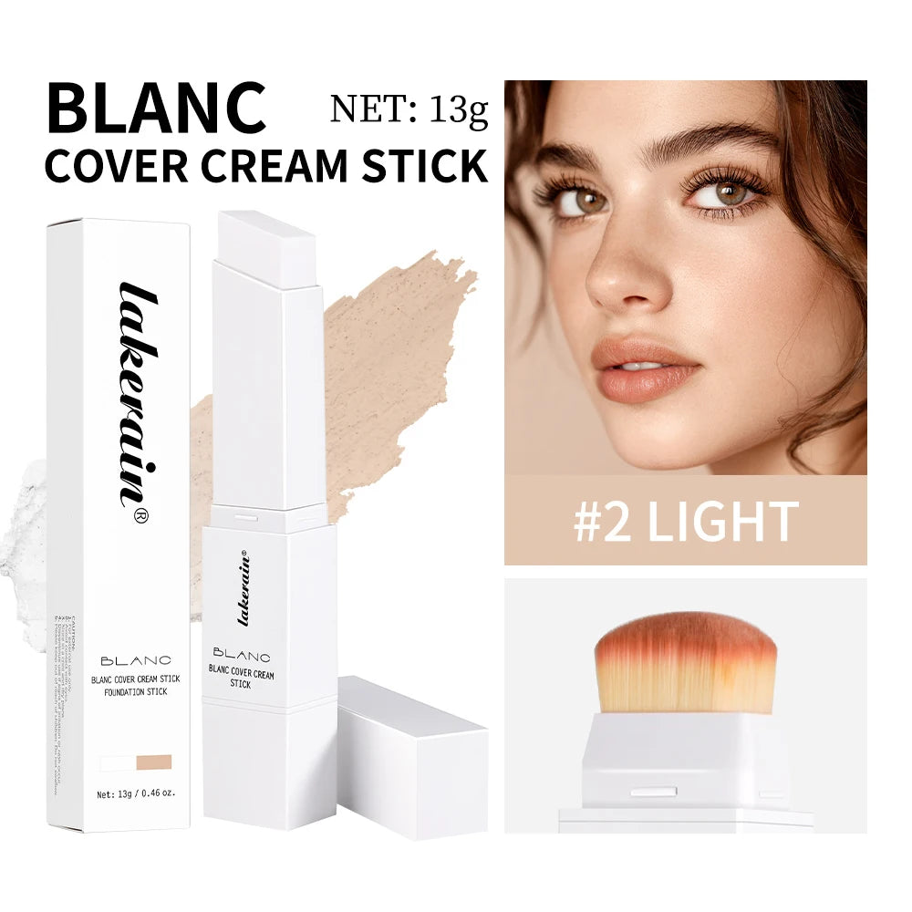 Full Coverage Cream Foundation Stick with Built-in Brush - 28
