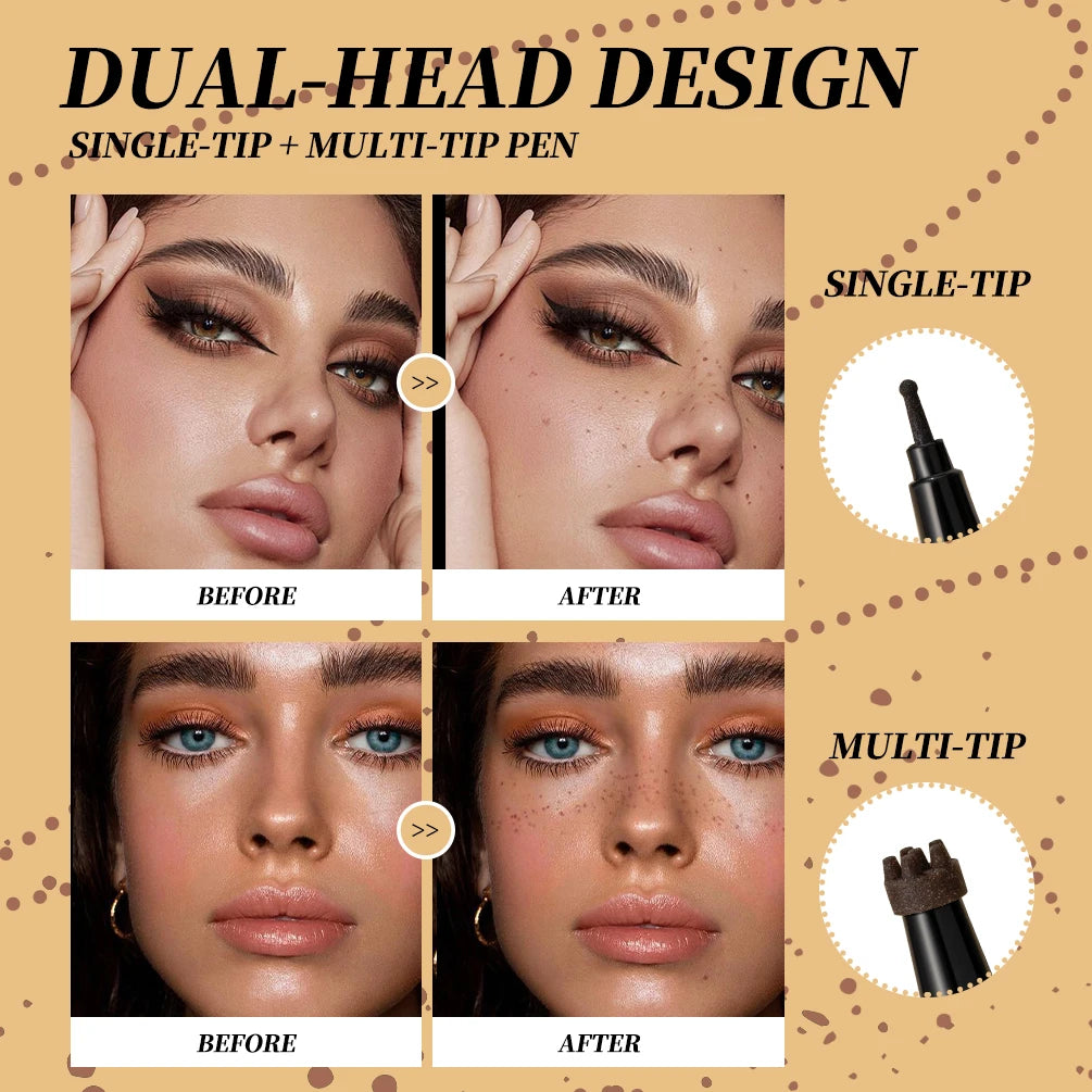 2-in-1 Waterproof Freckle Stamp Pen for Natural Makeup - 3